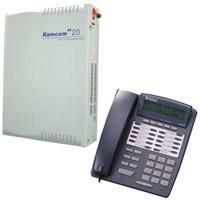 centrala telefonica hibrida ramcom 2/8 si telefon proprietar  doua linii externe si 8 ron tva inclus